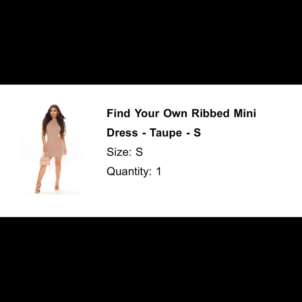 Find Your Own Ribbed Mini Dress